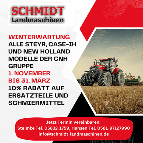 Schmidt Landmaschinen Wintercheck 2023